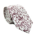 Mens Floral Printing Wedding Skinny Cotton Ties